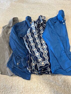 Lot of 4 Boys Western Shirts